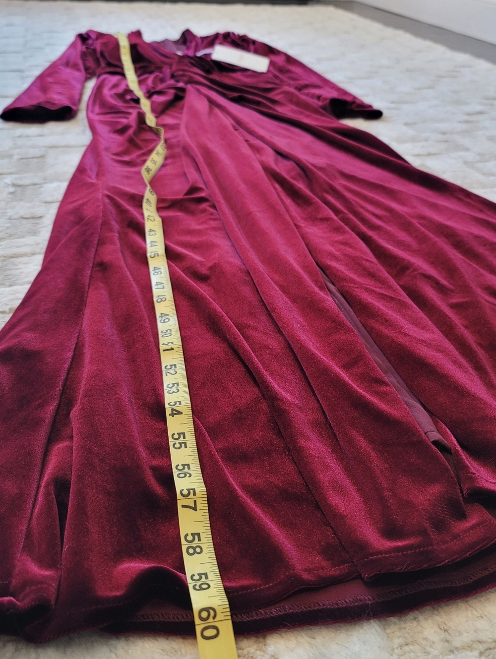 NWT Long Sleeve Burgundy Dress Size 8 - Picture 11 of 11